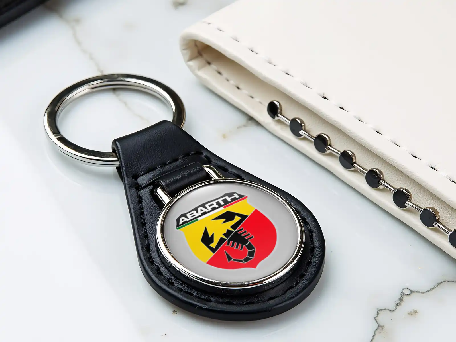 Fiat Abarth Schlüsselring Personalisiert Robust Foto Limit Haptik